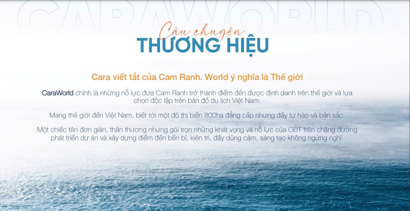 Giới thiệu Caraworl Cam Ranh